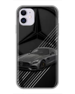 Чехол для iPhone 11 с картинкой «Mercedes AMG — графика»