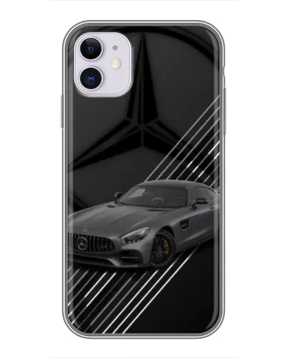 Чехол для iPhone 11 с картинкой «Mercedes AMG — графика» Чехол для iPhone 11 с картинкой «Mercedes AMG — графика»