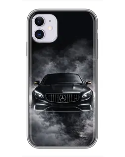 Чехол для iPhone 11 с картинкой «Mercedes в дыму»