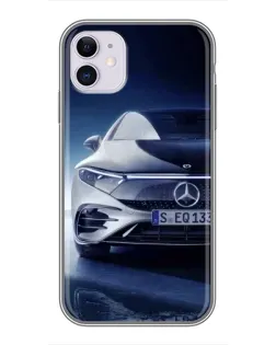 Чехол для iPhone 11 с картинкой «Mercedes EQ — будущее»