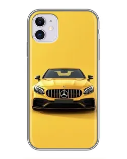 Чехол для iPhone 11 с картинкой «Желтый Mercedes GT»
