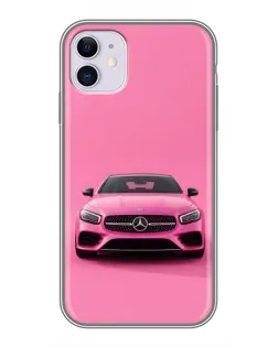 Чехол для iPhone 11 с картинкой «Розовый Mercedes AMG»
