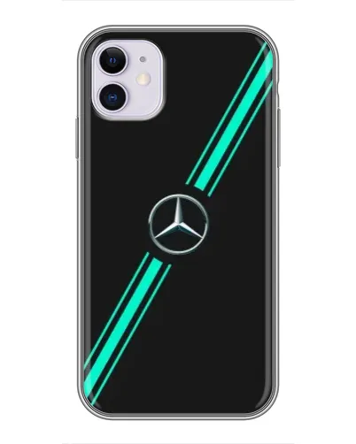 Чехол для iPhone 11 с картинкой «Спортивные линии Mercedes» Чехол для iPhone 11 с картинкой «Спортивные линии Mercedes»
