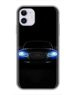 Чехол для iPhone 11 с картинкой «Audi в неоне»