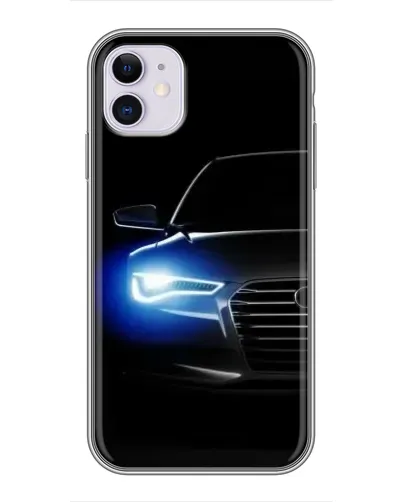 Чехол для iPhone 11 с картинкой «Неоновый взгляд Audi» Чехол для iPhone 11 с картинкой «Неоновый взгляд Audi»