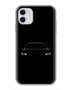 Чехол для iPhone 11 с картинкой «Взгляд Audi в темноте»