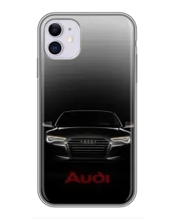 Чехол для iPhone 11 с картинкой «Audi — градиентный контур»