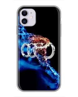 Чехол для iPhone 11 с картинкой «Энергия лого Audi»