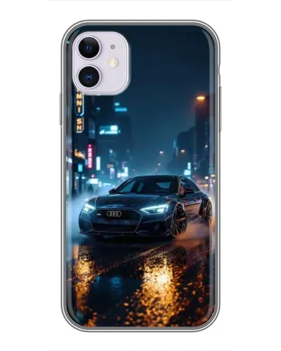 Чехол для iPhone 11 с картинкой «Ночной город и Audi» Чехол для iPhone 11 с картинкой «Ночной город и Audi»
