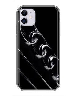 Чехол для iPhone 11 с картинкой «Audi — абстрактные кольца»
