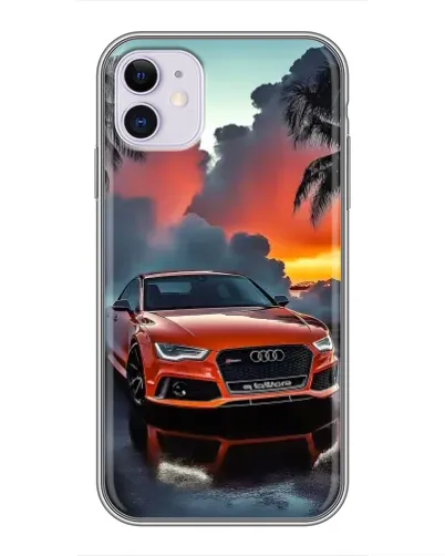 Чехол для iPhone 11 с картинкой «Audi — закат» Чехол для iPhone 11 с картинкой «Audi — закат»