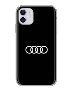 Чехол для iPhone 11 с картинкой «Audi White Logo»