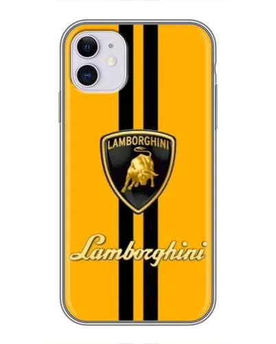 Чехол для iPhone 11 с картинкой «Lamborghini Stripe желтый»