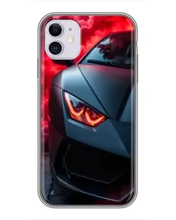 Чехол для iPhone 11 с картинкой «Lamborghini красное сияние» Чехол для iPhone 11 с картинкой «Lamborghini красное сияние»
