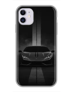 Чехол для iPhone 11 с картинкой «Lamborghini симметрия дорог»