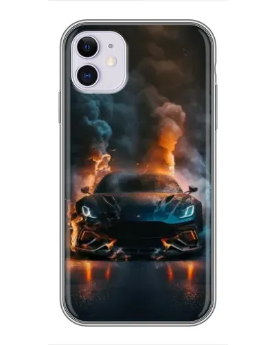 Чехол для iPhone 11 с картинкой «Lamborghini дымная эстетика»