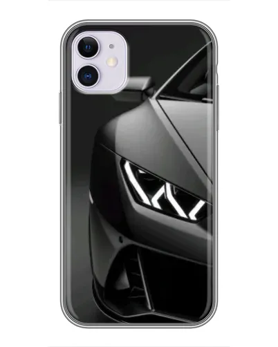 Чехол для iPhone 11 с картинкой «Lamborghini фары детализация»