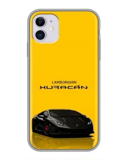 Чехол для iPhone 11 с картинкой «Lamborghini Huracan черный»