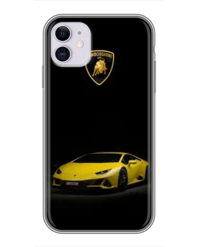 Чехол для iPhone 11 с картинкой «Lamborghini желтый акцент»