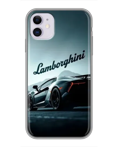 Чехол для iPhone 11 с картинкой «Классическая надпись Lamborghini»