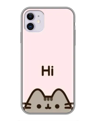 Чехол для iPhone 11 с картинкой «Пушин говорит Hi» Чехол для iPhone 11 с картинкой «Пушин говорит Hi»