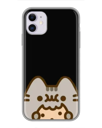 Чехол для iPhone 11 с картинкой «Пушин на черном» Чехол для iPhone 11 с картинкой «Пушин на черном»