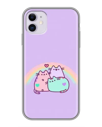 Чехол для iPhone 11 с картинкой «Радужные Пушины» Чехол для iPhone 11 с картинкой «Радужные Пушины»
