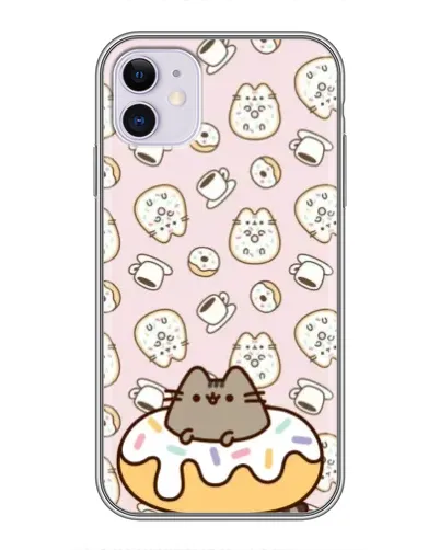 Чехол для iPhone 11 с картинкой «Пушин на пончике» Чехол для iPhone 11 с картинкой «Пушин на пончике»