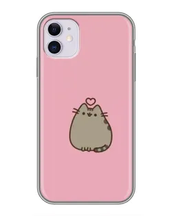 Чехол для iPhone 11 с картинкой «Pusheen сердце»