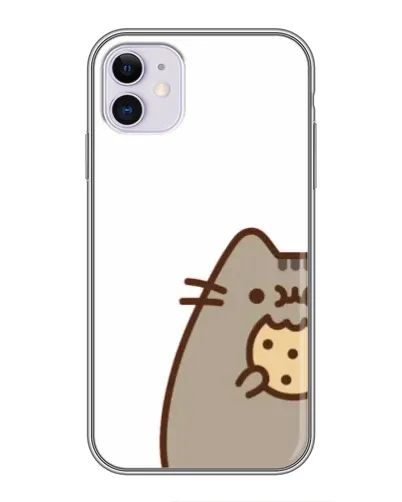 Чехол для iPhone 11 с картинкой «Пушин с печеньем» Чехол для iPhone 11 с картинкой «Пушин с печеньем»