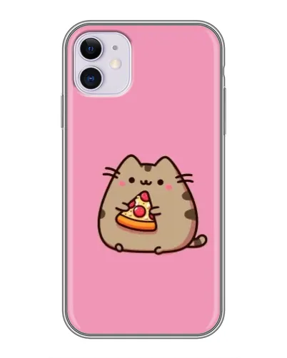 Чехол для iPhone 11 с картинкой «Пушин с пиццей» Чехол для iPhone 11 с картинкой «Пушин с пиццей»