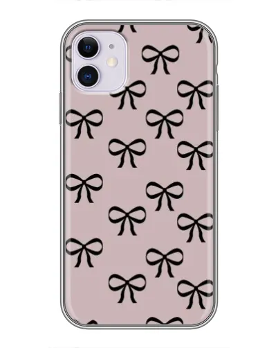 Чехол для iPhone 11 с картинкой «Черные бантики» Чехол для iPhone 11 с картинкой «Черные бантики»