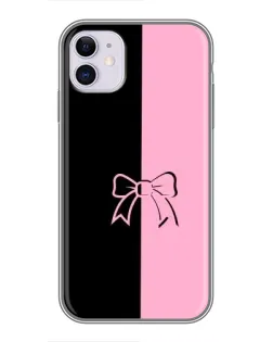 Чехол для iPhone 11 с картинкой «Половинки банта»