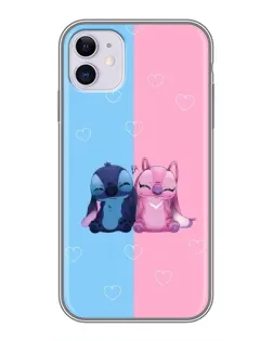 Чехол для iPhone 11 с картинкой «Stitch и Angel Love» Чехол для iPhone 11 с картинкой «Stitch и Angel Love»