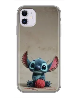Чехол для iPhone 11 с картинкой «Стич на коричневом фоне» Чехол для iPhone 11 с картинкой «Стич на коричневом фоне»