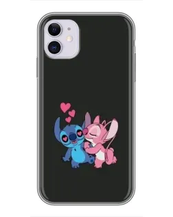 Чехол для iPhone 11 с картинкой «Анжел целует Стича» Чехол для iPhone 11 с картинкой «Анжел целует Стича»