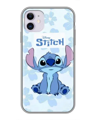 Чехол для iPhone 11 с картинкой «Stitch среди цветов»