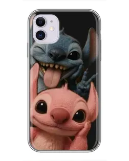 Чехол для iPhone 11 с картинкой «Стич и Ангел» Чехол для iPhone 11 с картинкой «Стич и Ангел»