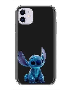 Чехол для iPhone 11 с картинкой «Стич на черном» Чехол для iPhone 11 с картинкой «Стич на черном»