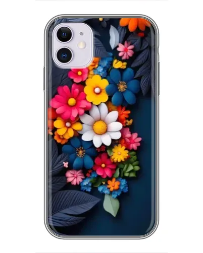 Чехол для iPhone 11 с картинкой «Цветочная феерия» Чехол для iPhone 11 с картинкой «Цветочная феерия»