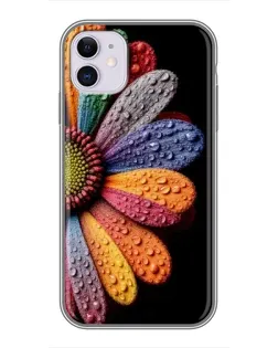 Чехол для iPhone 11 с картинкой «Радужный цветок»