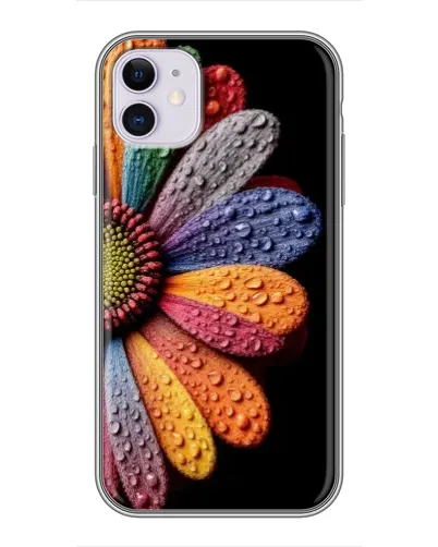 Чехол для iPhone 11 с картинкой «Радужный цветок» Чехол для iPhone 11 с картинкой «Радужный цветок»
