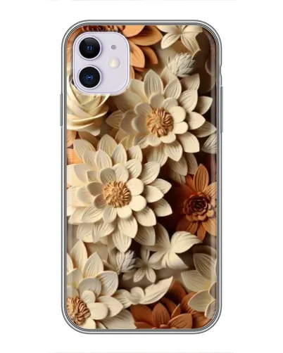 Чехол для iPhone 11 с картинкой «Бежевый флористический декор» Чехол для iPhone 11 с картинкой «Бежевый флористический декор»