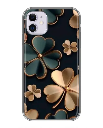 Чехол для iPhone 11 с картинкой «Клевер в золоте» Чехол для iPhone 11 с картинкой «Клевер в золоте»