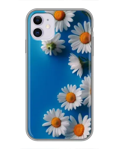 Чехол для iPhone 11 с картинкой «Белоснежные маргаритки» Чехол для iPhone 11 с картинкой «Белоснежные маргаритки»