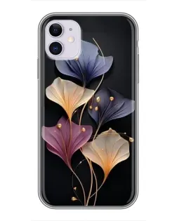Чехол для iPhone 11 с картинкой «Лиловые цветы грации»
