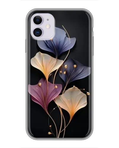 Чехол для iPhone 11 с картинкой «Лиловые цветы грации» Чехол для iPhone 11 с картинкой «Лиловые цветы грации»