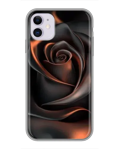 Чехол для iPhone 11 с картинкой «Шелковая черная роза» Чехол для iPhone 11 с картинкой «Шелковая черная роза»