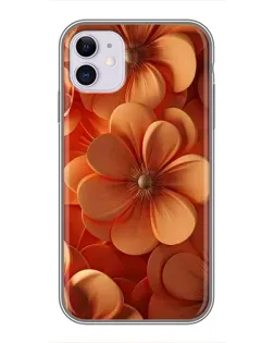Чехол для iPhone 11 с картинкой «Оранжевый макро цветок»
