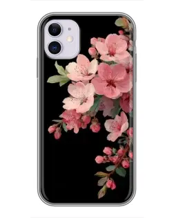 Чехол для iPhone 11 с картинкой «Розовая ветка сакуры»